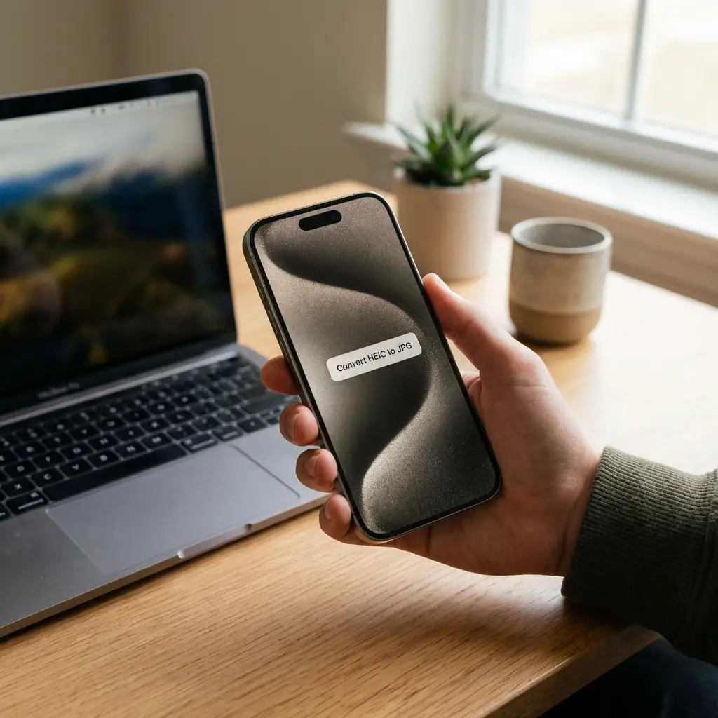 Converting HEIC to JPG on iPhone